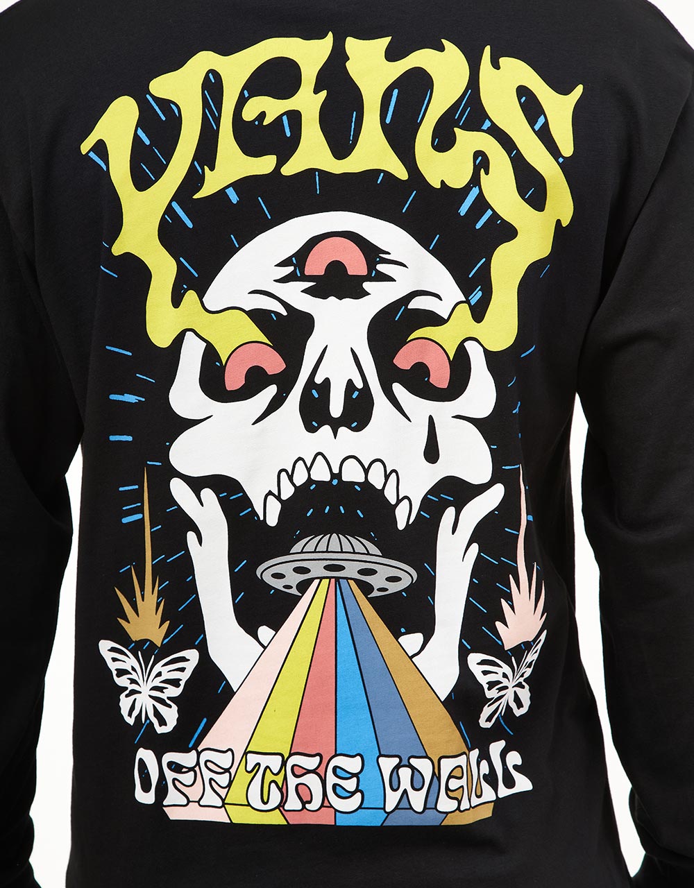 Vans Skull Saucer L/S T-Shirt - Black