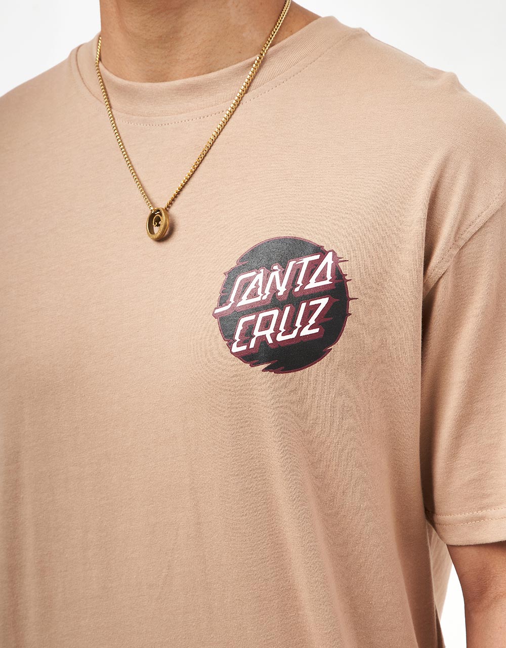 Santa Cruz Toxic Skull T-Shirt - Taupe