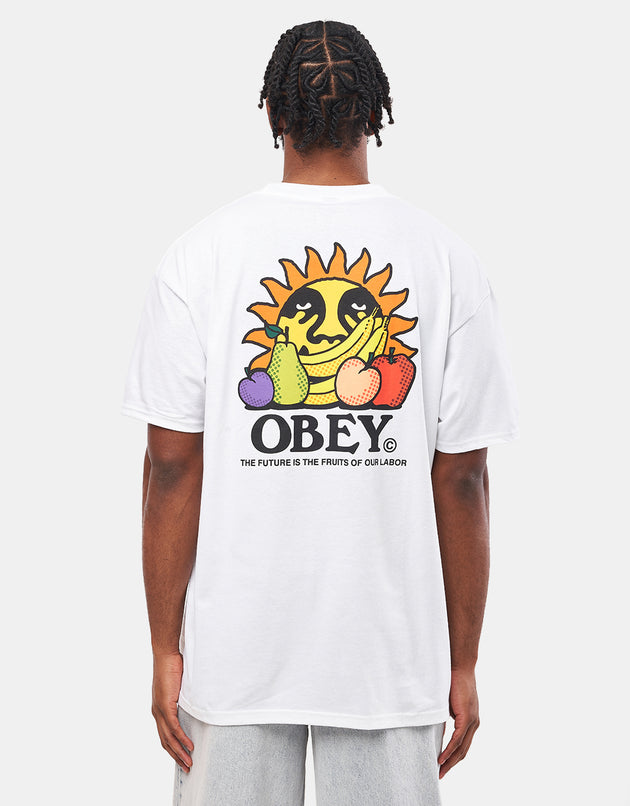 Obey The Future Is The Fruits Of Our Labor T-Shirt - White