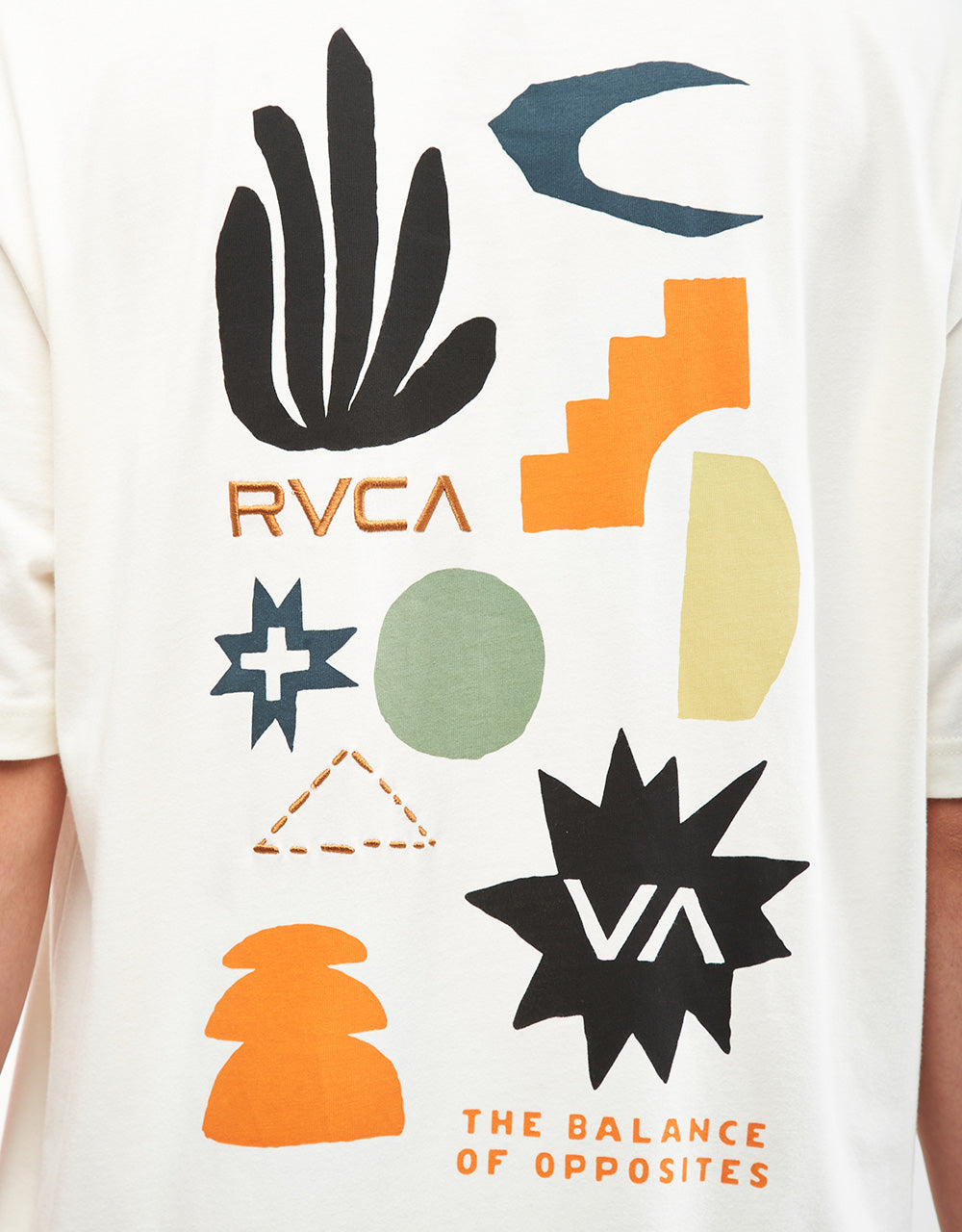 RVCA Paper Cuts T-Shirt - Antique White