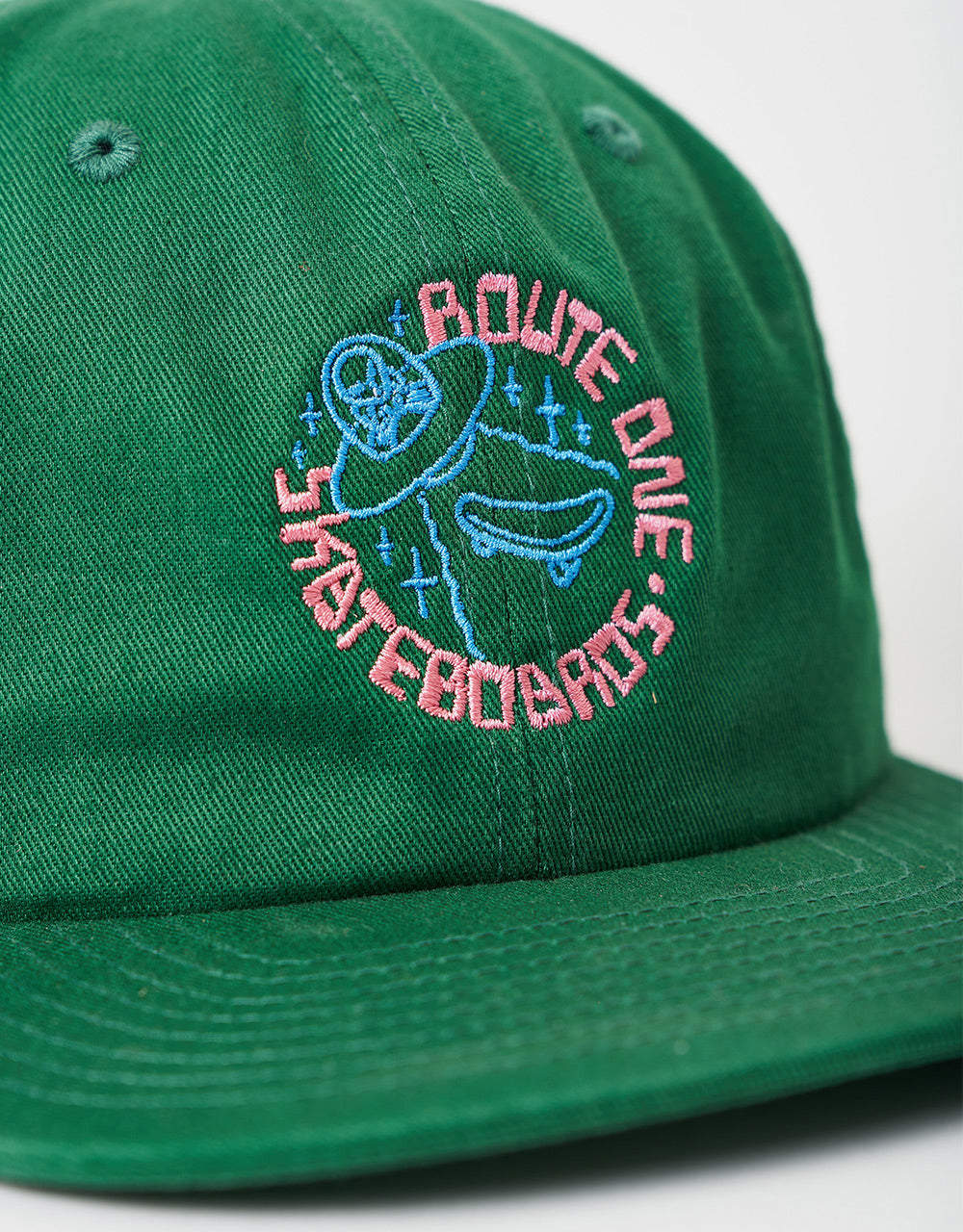 Route One Alien Unstructered 6 Panel Cap-Forest Green