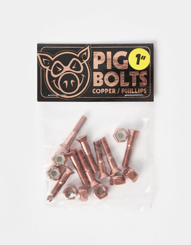 Pig Copper 1" Phillips Bolts