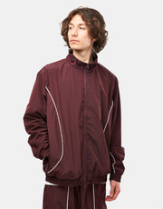 Route One Apex Track Jacket - Nut Brown/Cream