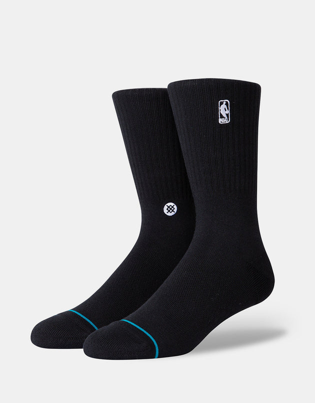 Stance x NBA Logoman Crew Socks - Black