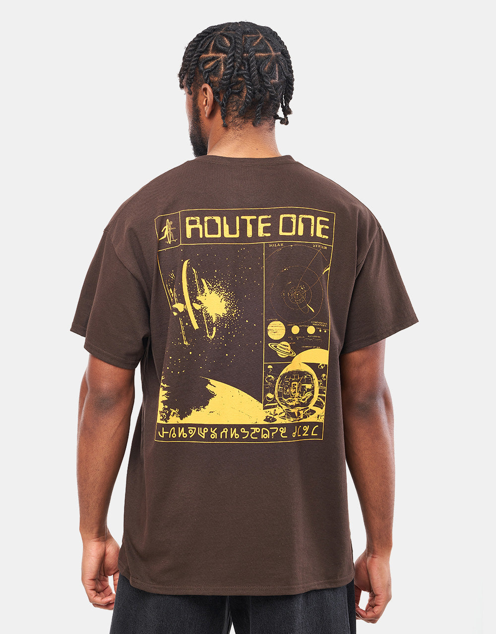 Route One Final Frontier T-Shirt - Dark Chocolate