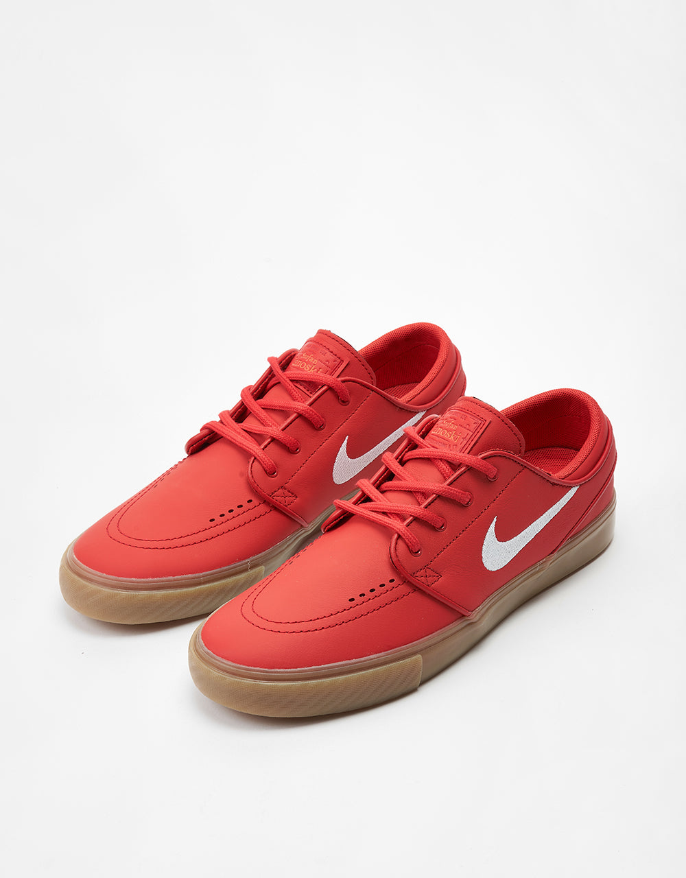 Nike SB Zoom Janoski ISO Skate Shoes - Unviversity Red/White-Universiy Red-Gum Lt Brown