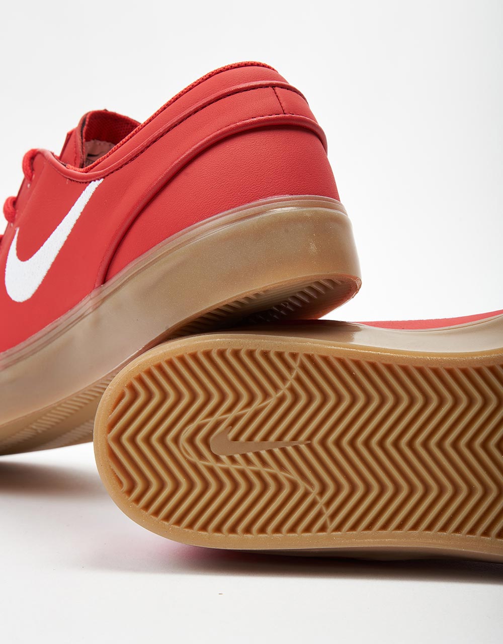 Nike SB Zoom Janoski ISO Skate Shoes - Unviversity Red/White-Universiy Red-Gum Lt Brown