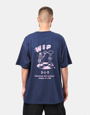 Carhartt WIP S/S Friendship T-Shirt - Air Force Blue/Light Pink