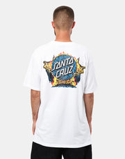 Santa Cruz Knox Firepit Dot T-Shirt - White