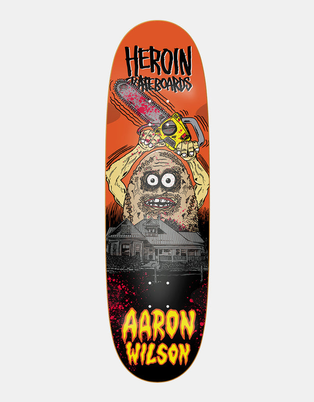 Heroin Wilson Teggxas Chainsaw Egg Symmetrical Skateboard Deck - 9.125