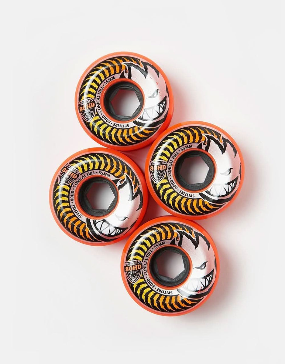 SPITFIRE 80HD Conical Full 4個セット55mm SPITFIRE - 80HD Orange Fade 55mm Conical Full Skateboard