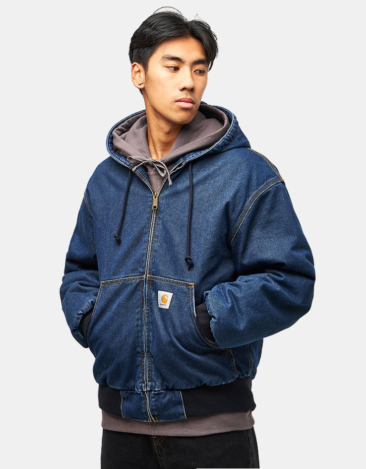 Carhartt WIP OG Active Jacket - Blue Stone Washed Denim | Route One
