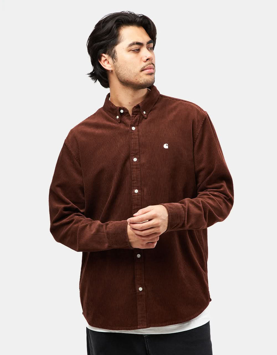 Carhartt WIP Long Sleeve Madison Cord Shirt - Offroad/Wax | Route One