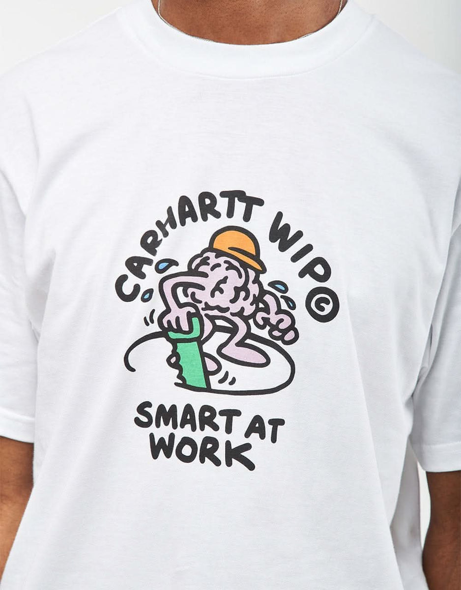 【Carhartt】SALE!! カーハート Smart at Work スマートTシャツ Carhartt WIP Smart T-Shirt - White | Route One