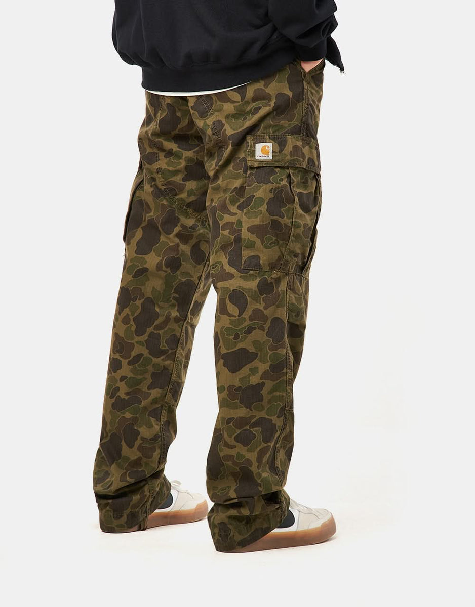 Carhartt WIP Duck Cargo Pant - Camo Duck/Green | Route One