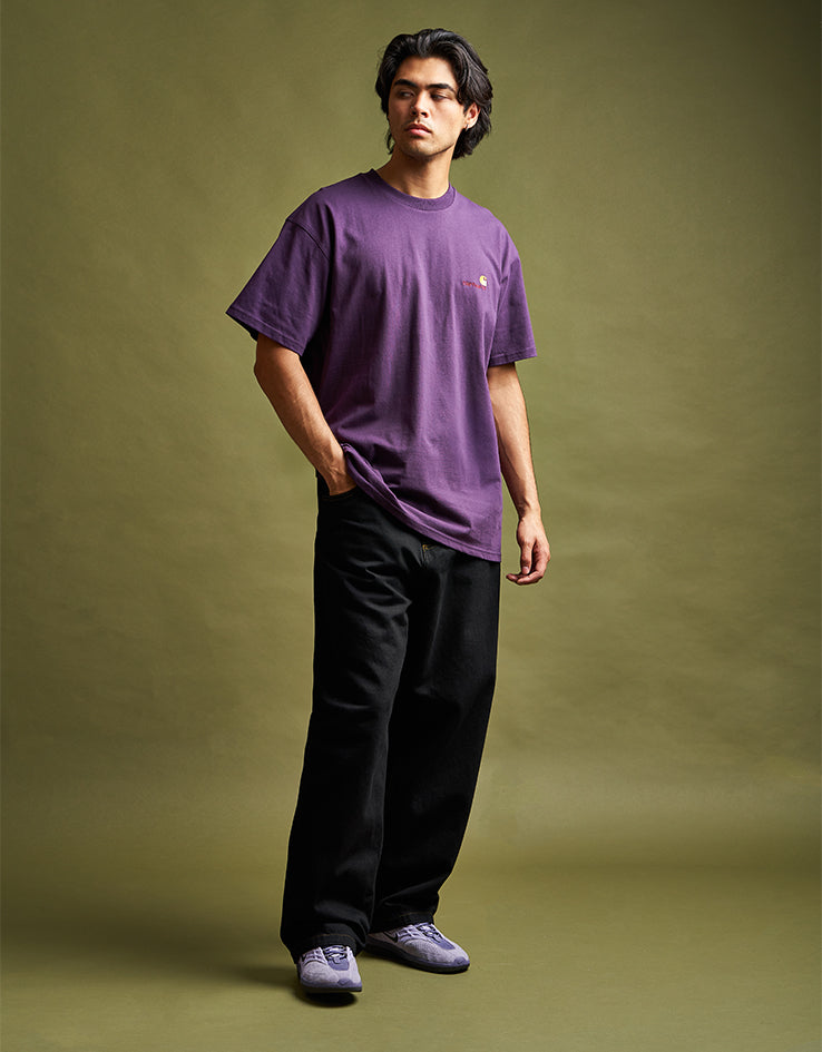 Carhartt WIP Brandon Pant - Black (Rinsed) | Route One