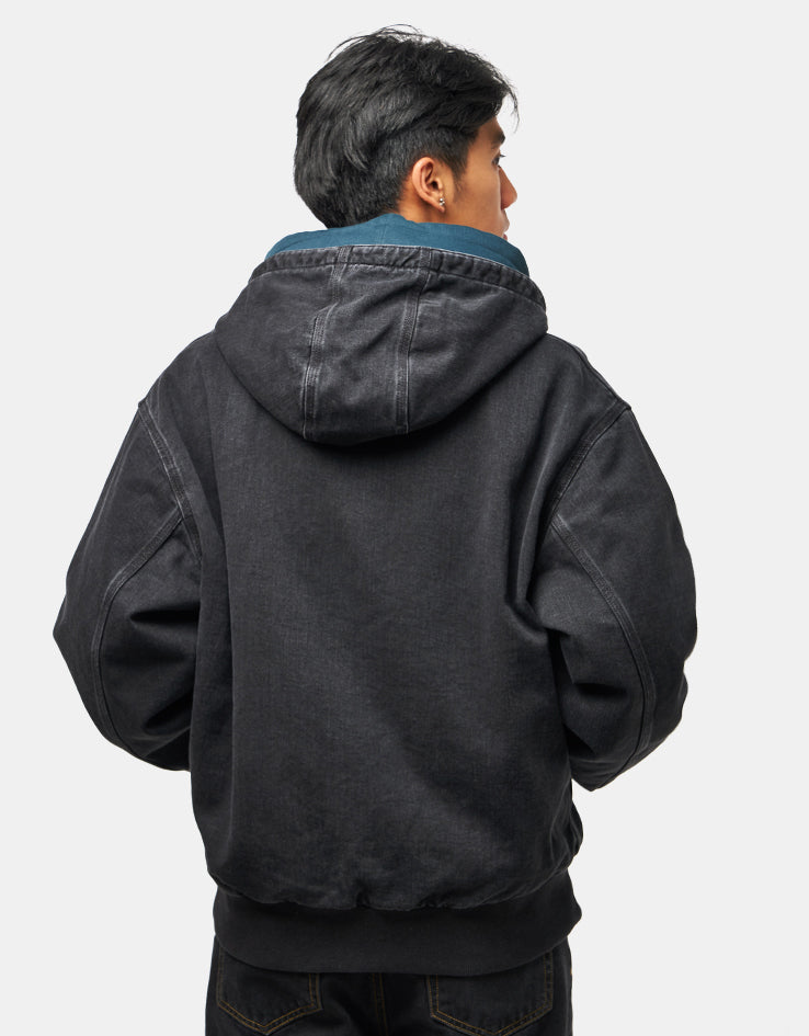 Carhartt WIP OG Active Jacket - Black 'Stone Washed' (Denim