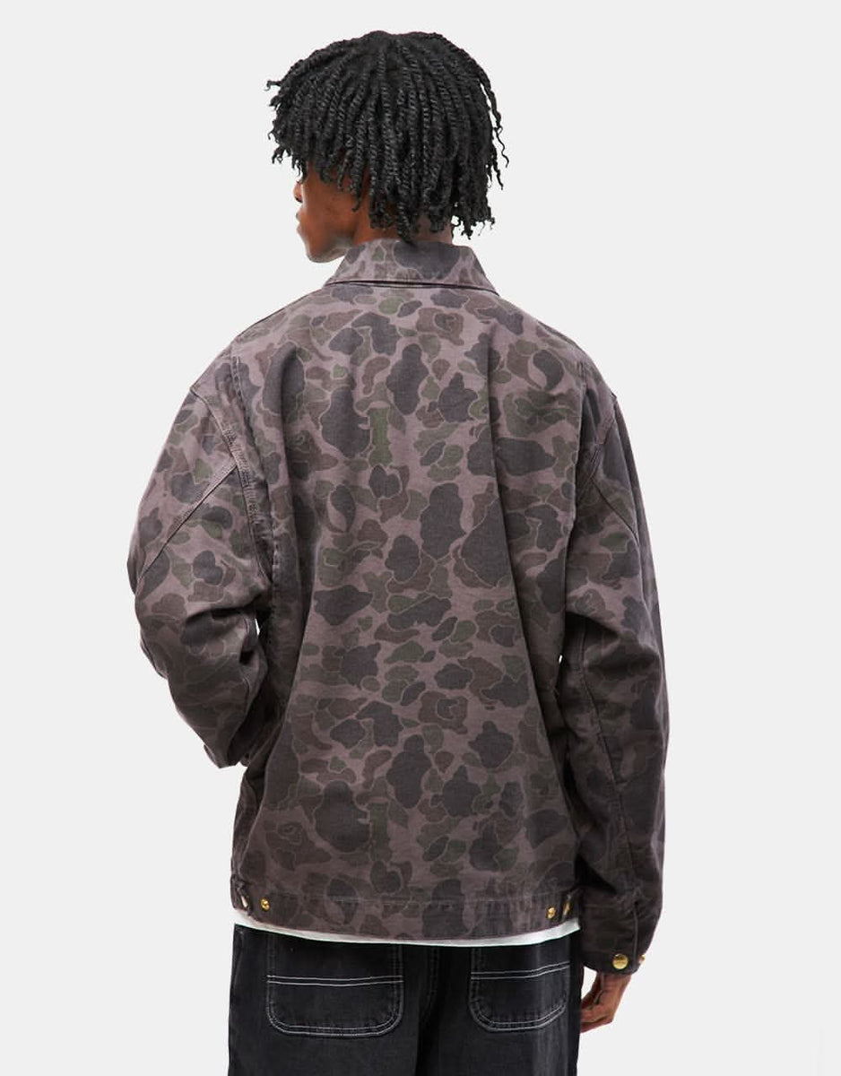 Carhartt WIP Duck Detroit Jacket - Camo Duck/Green/Graphite