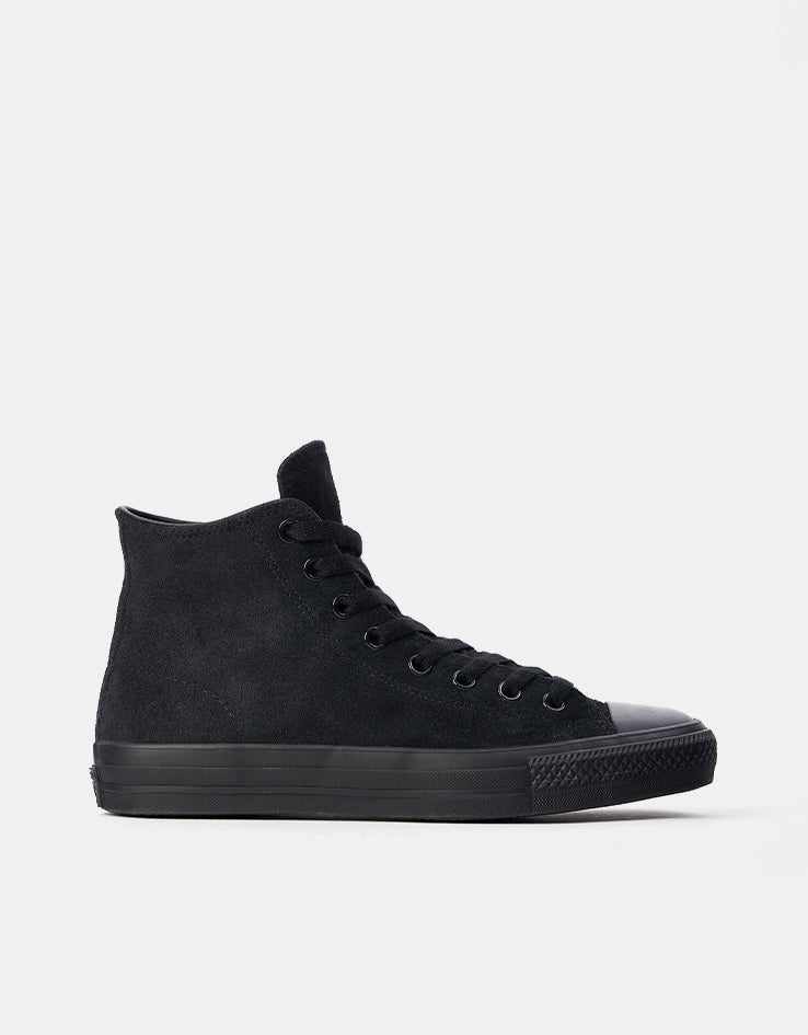 black suede high top converse
