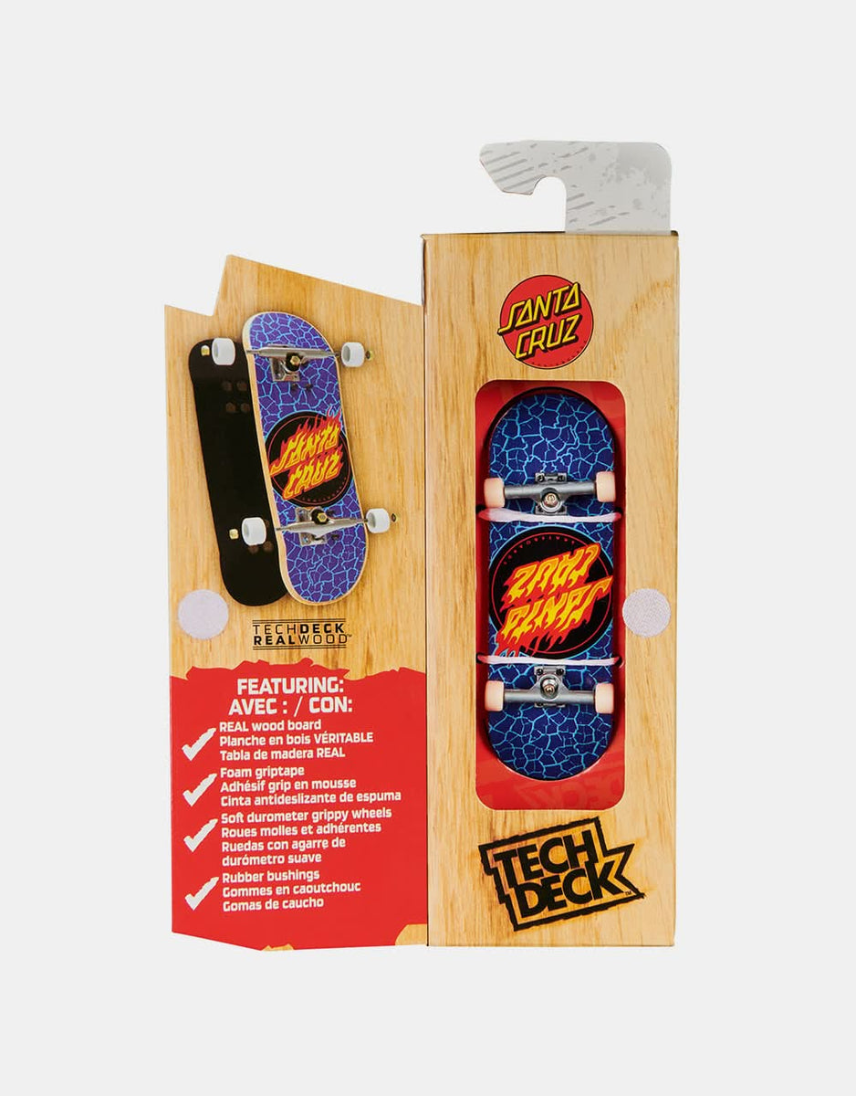 Tech Deck Fingerboard Performance Wood Board - Santa Cruz V2