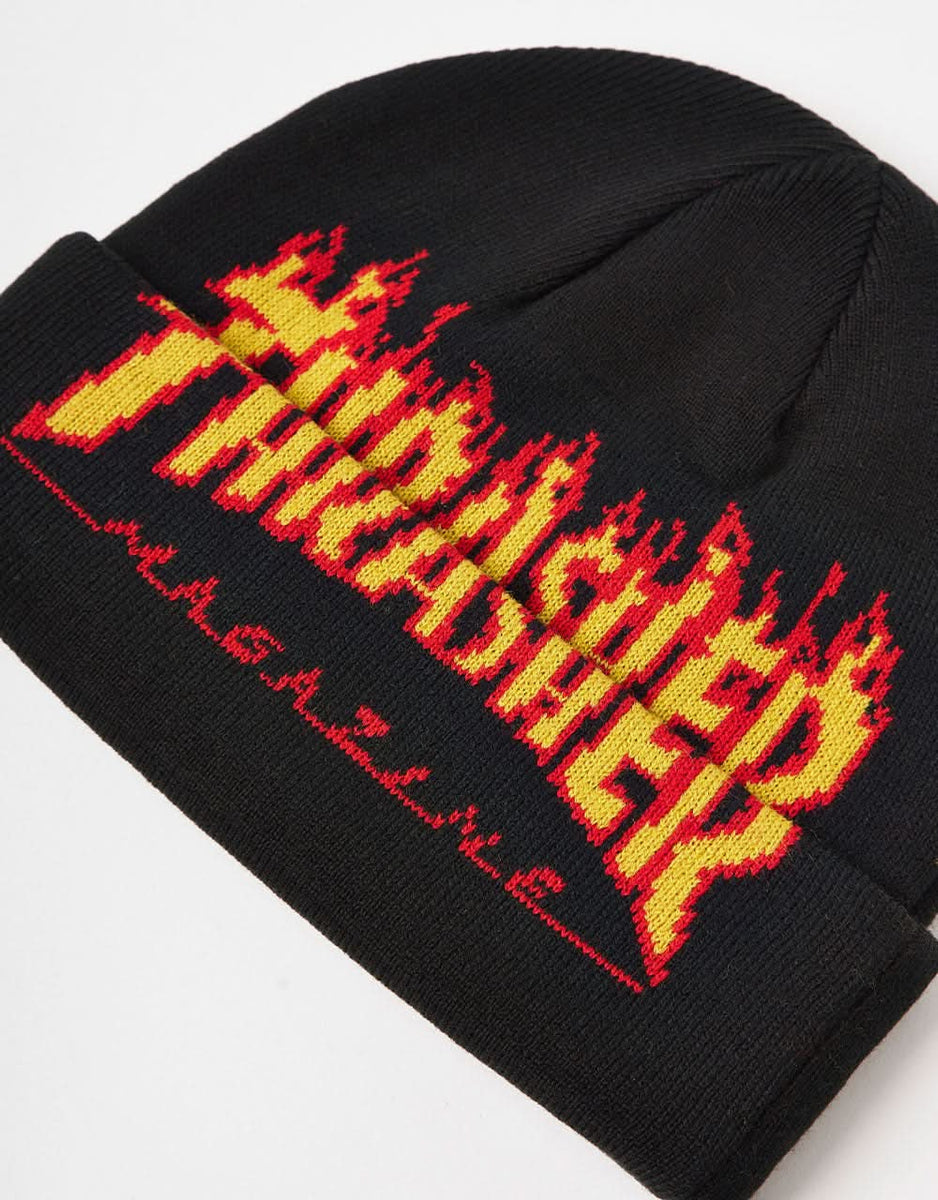 Thrasher Flame Fold Beanie - Black – Route One