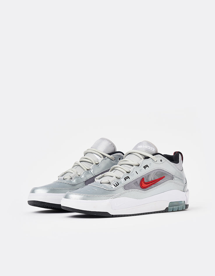 Nike SB Air Max Ishod Premium Skate Shoes - Metallic Silver