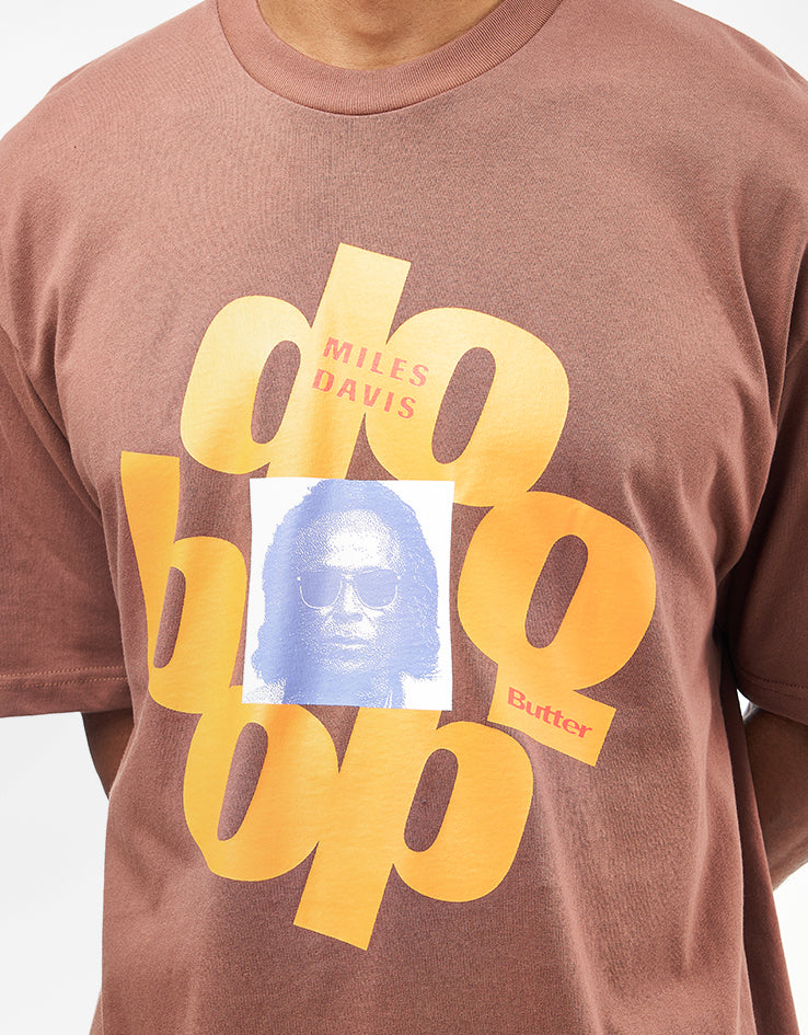Butter Goods x Miles Davis Doo-Bop T-Shirt - Brown | Route One