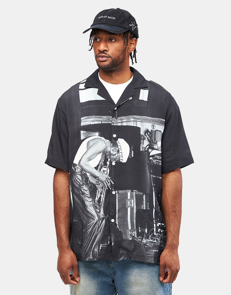 Butter Goods X Miles Davis Savoy Rayon S/S Shirt - Black