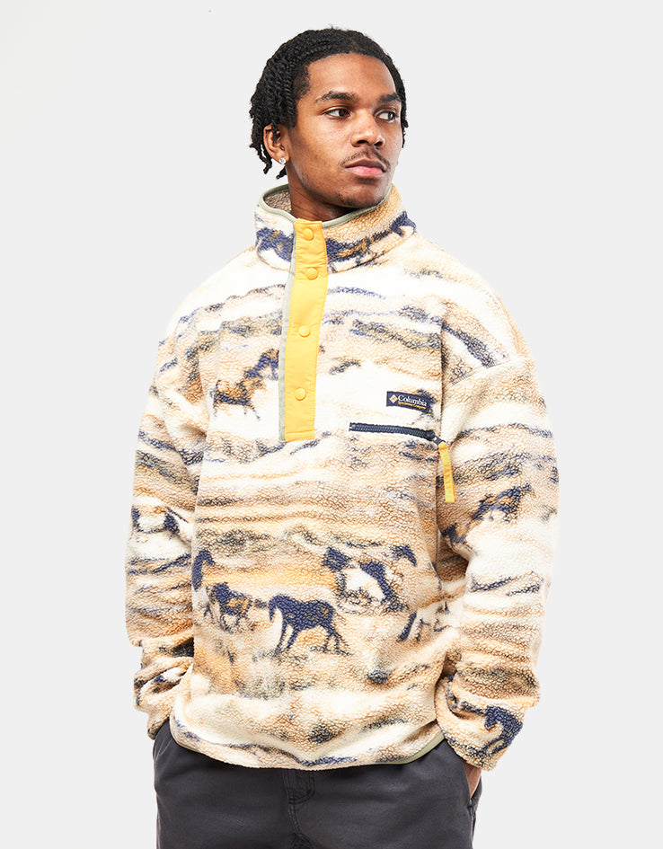 Columbia Helvetia™ II Printed Half Snap Fleece - Lemon Wash