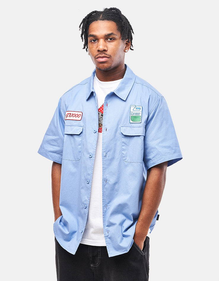 【GX1000】Fertilizer SS Button Down Shirt GX1000 Fertilizer SS Button Down Shirt Light Blue – ARROW