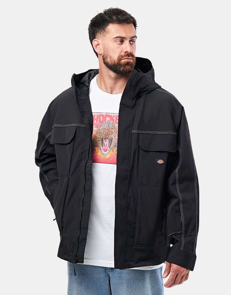 ジャケット・アウター Dickies woven jacket Dickies Ronan Hooded Jacket - Black – Route One