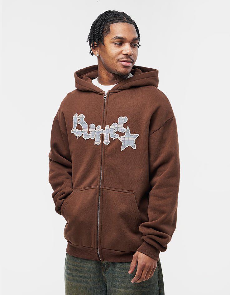 【Butter Goods】Edge Applique Zip-Thru Hood フーディ Edge Applique Zip-Thru Hood, Ash – Butter Goods USA