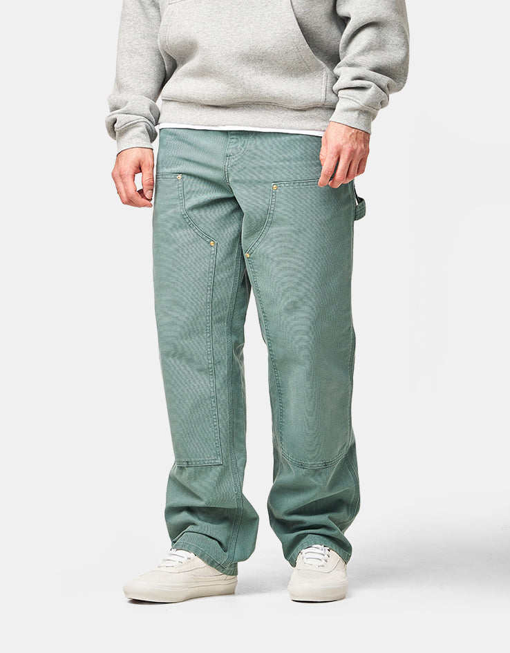 Carhartt WIP Double Knee Pant - Silver Pine (Stone Canvas) – Route One