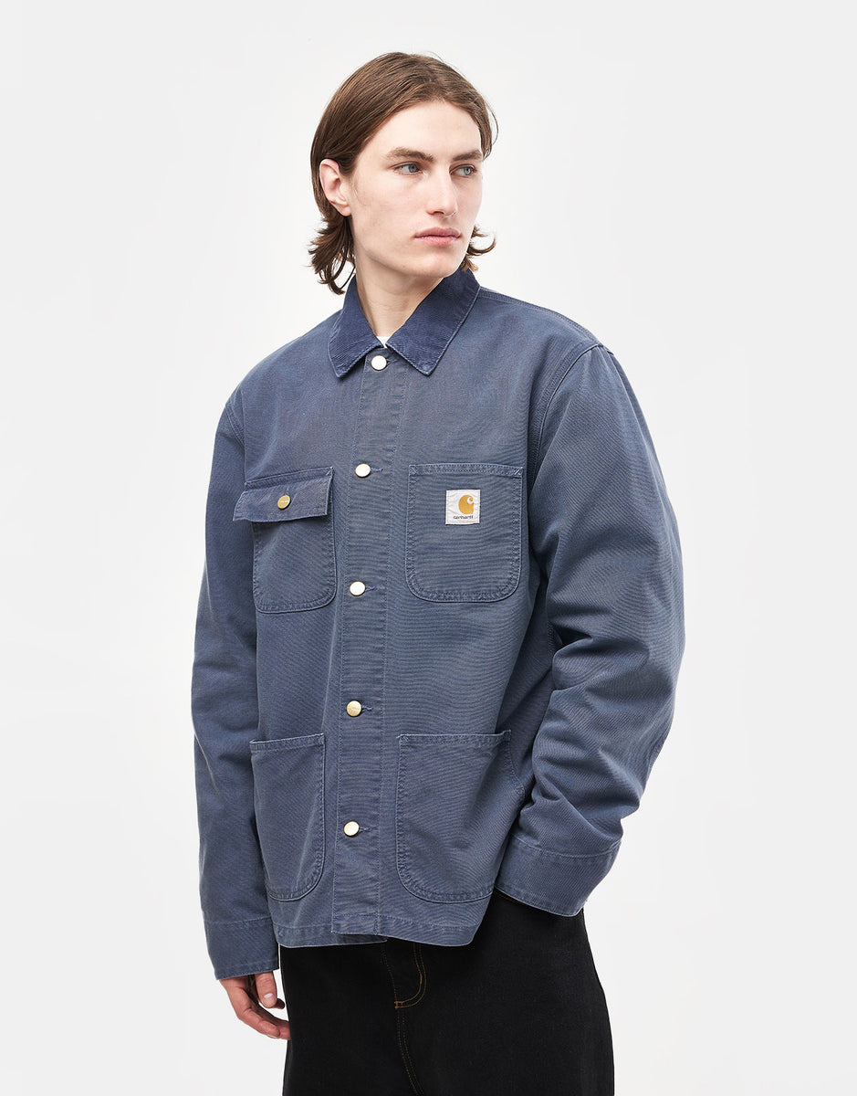 ジャケット・アウター Carhartt WIP MICHIGAN COAT - Dusky Blue Carhartt WIP Michigan Coat Dusky Blue Stone Canvas | END. (CA)