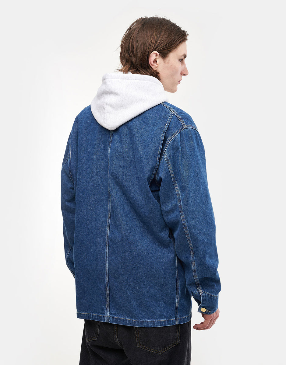 Carhartt WIP OG Chore Coat - Blue (Stone Washed) | Route One