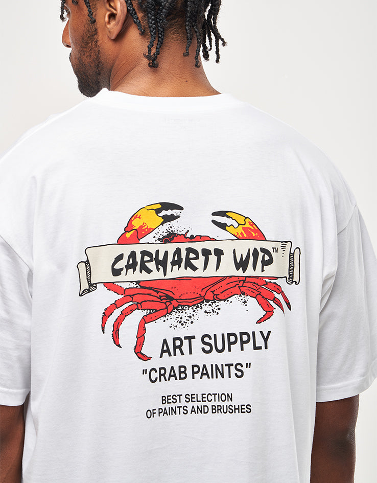 Carhartt WIP Crab Paint T-Shirt - White | Route One