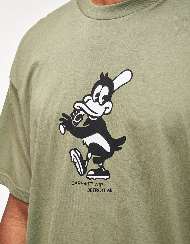 ★ドイツ発*carhartt WIP*新作* Run Tシャツ/DOLLAR GREEN★ Carhartt WIP S/S Home Run T-Shirt, Dollar Green | Official