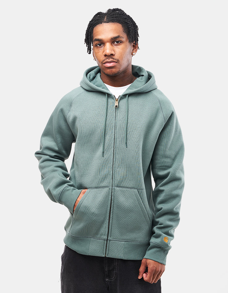 【carhartt】\"Hooded Chase\"フードチェイスフーディ/Silver Pine Carhartt WIP Hooded Chase Jacket | Silver Pine – Page Hooded