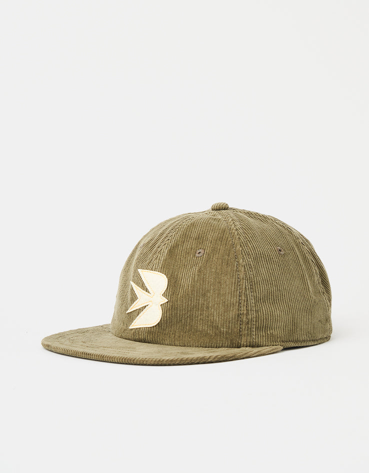 Croogo Corduroy Trucker Hat - Unisex 5-Panel Baseball Cap, Soft Short Brim, Black