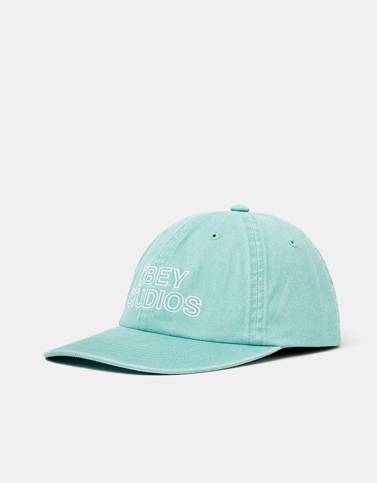 Obey Pigment Obey Studios 6 Panel Strapback Cap - Pigment Surf