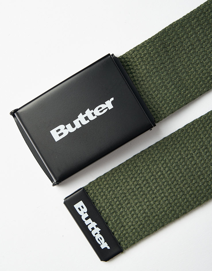 Butter Goods Logo Woven Belt - Safari | Route One