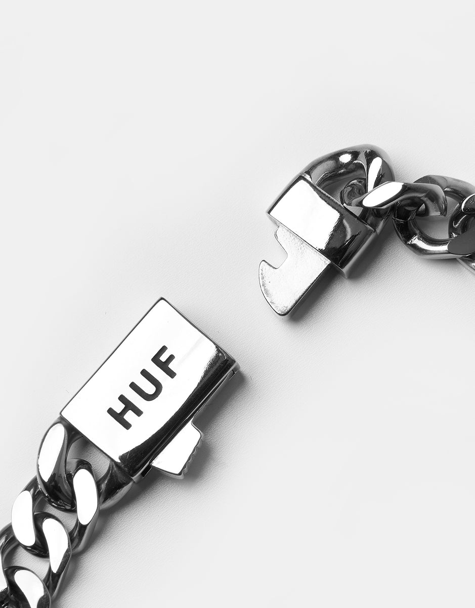 HUF Fuck It Warped ID Bracelet - Silver – Route One