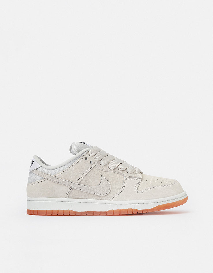 Nike SB Dunk Low Pro B Skate Shoes - Pale Ivory/Pale Ivory