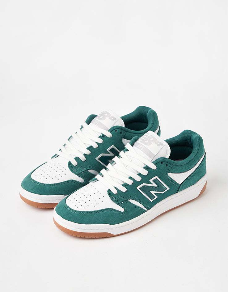 New Balance Numeric 480 Skate Shoes - Vintage Teal/White – Route One