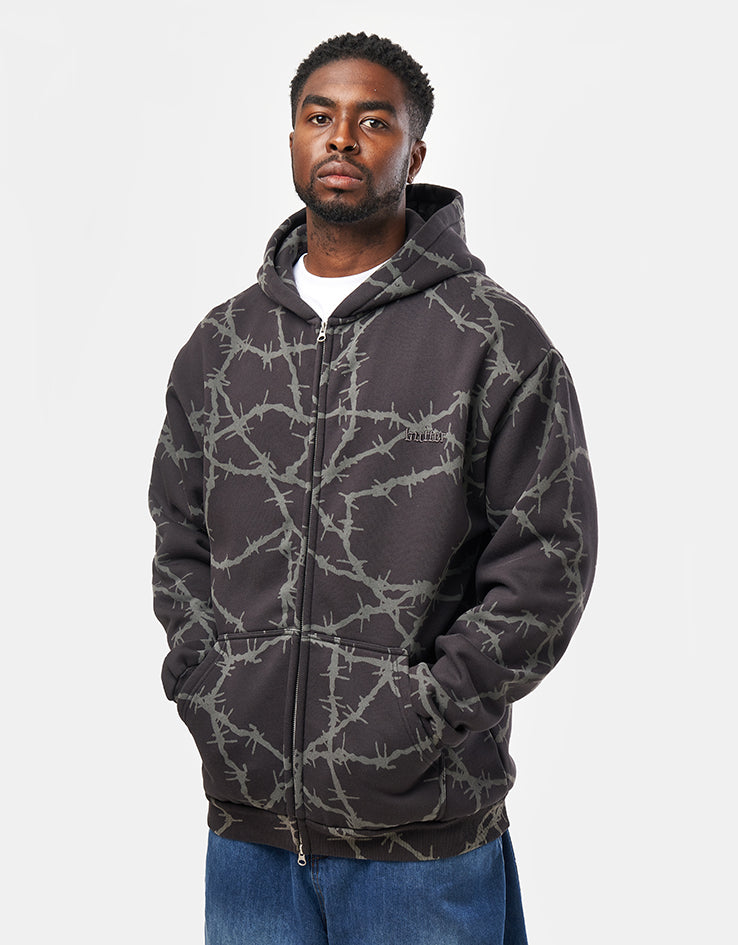 【BUTTER GOODS】 Wired Zip-Thru Hood, Fudge WiredZip-ThruHoodFudge1.jpg?v=