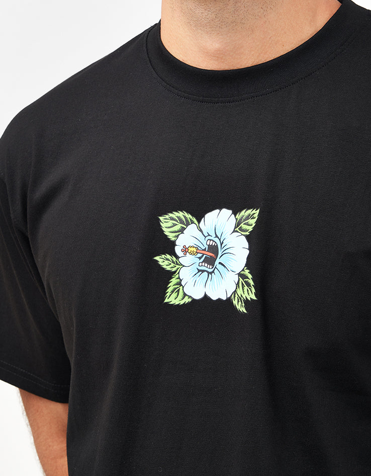 Santa Cruz Screaming Hibiscus Front T-Shirt - Black – Route One