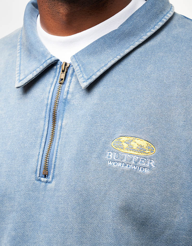 Butter Goods Corp 1/4 Zip Pullover - Navy – Route One