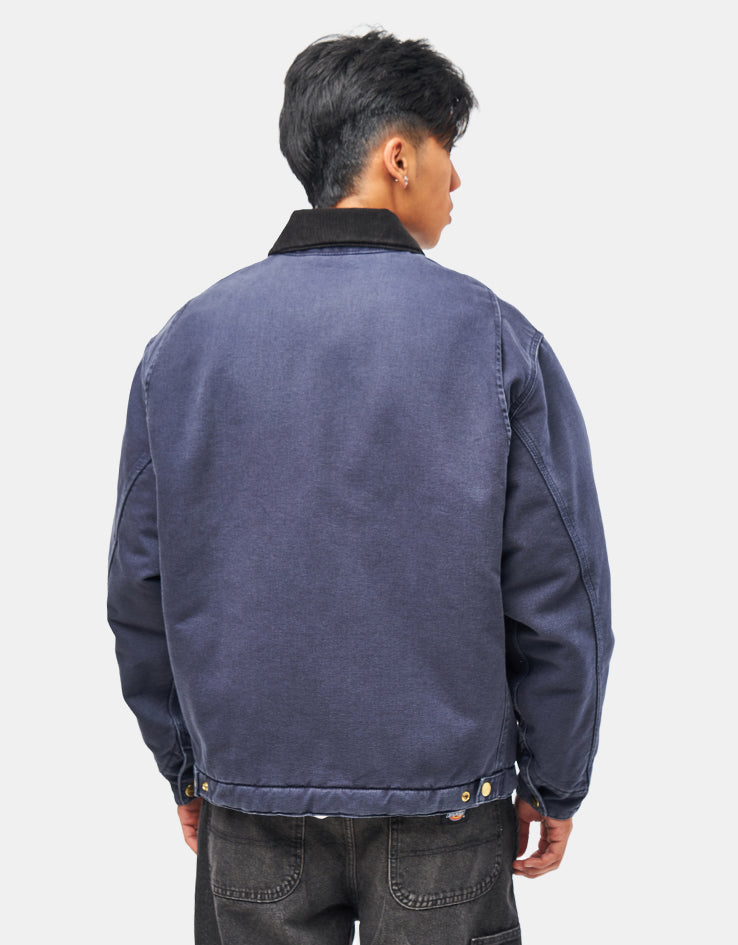 Carhartt WIP OG Detroit Jacket - Dark Navy/Black (Stone Canvas