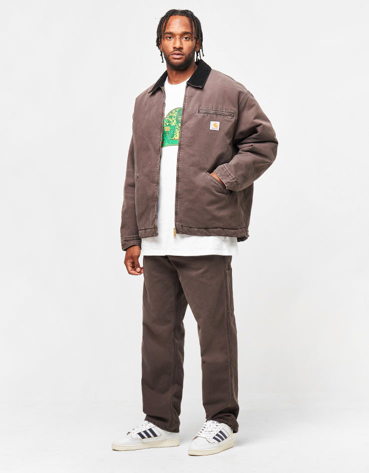 Carhartt WIP OG Detroit Jacket - Tobacco/Black (Stone Canvas