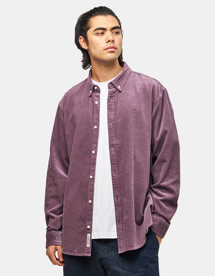 Carhartt WIP L/S Madison Cord Shirt - Phlox/Phlox – Route One